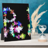 FRIEDEN IN Blume Print Fotoplatte (Seite)