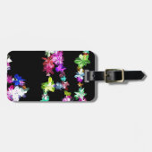 FRIEDEN IN Blume Print Gepäckanhänger (Vorderseite horizontal)