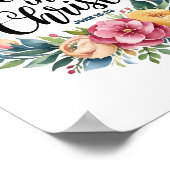 Frieden in Christus Boho Christliches Kinderzimmer Poster (Ecke)