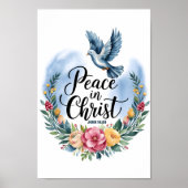 Frieden in Christus Boho Christliches Kinderzimmer Poster (Vorne)