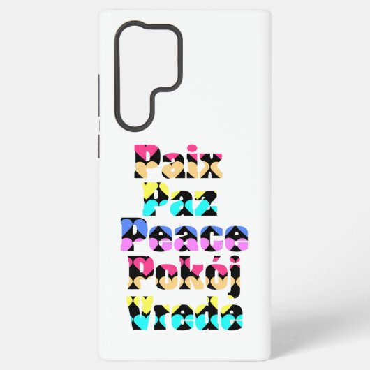 Frieden in den Fremdsprachen Samsung Galaxy Hülle (Rückseite)