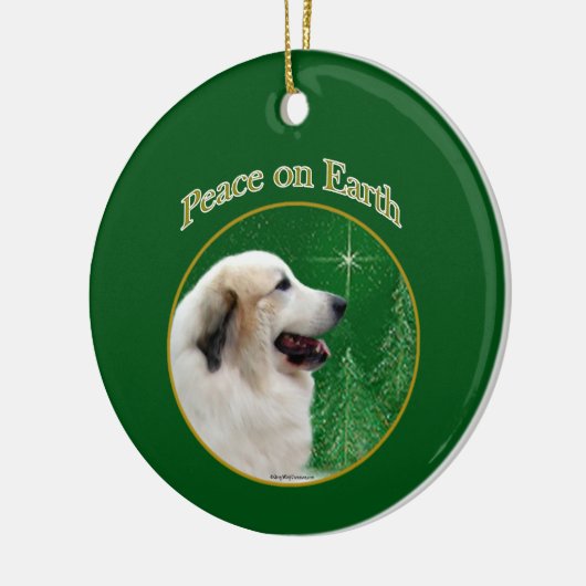 Frieden in den Pyrenäen Keramik Ornament (Links)