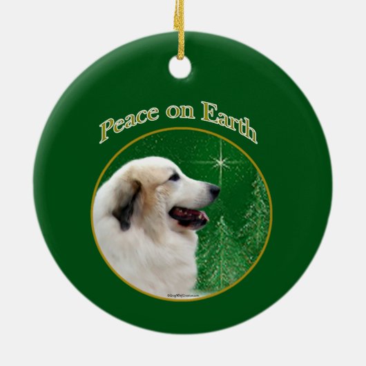 Frieden in den Pyrenäen Keramik Ornament (Hinten)