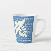 FRIEDEN in den Sprachen individuelle Name und Farb Milchtasse (Rechts)