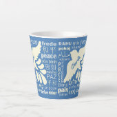 FRIEDEN in den Sprachen individuelle Name und Farb Milchtasse (Vorderseite)