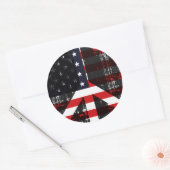 Frieden in den USA Runder Aufkleber (Umschlag)