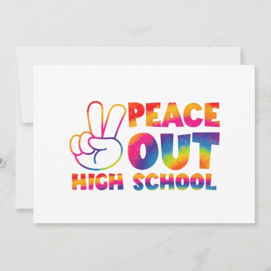 Frieden in der Gefärbte Krawatte der Oberstufe let Ankündigung (Vorderseite)