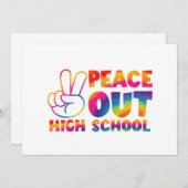 Frieden in der Gefärbte Krawatte der Oberstufe let Ankündigung (Vorne/Hinten)