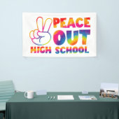 Frieden in der Gefärbte Krawatte der Oberstufe let Banner (Messeveranstaltung)