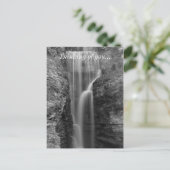 Frieden in der indischen Klippe Graustufen Postkarte (Stehend Vorderseite)