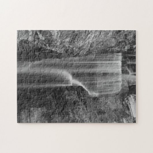 Frieden in der indischen Klippe Graustufen Puzzle (Horizontal)