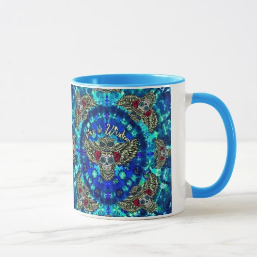 Frieden in der Klugheits-gefärbten Krawatte mit Tasse (Rechts)