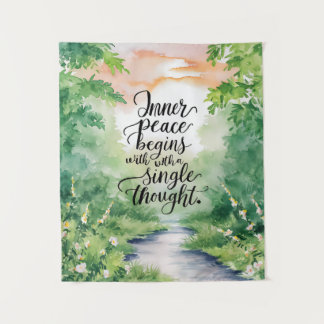 Frieden in der Natur finden Wandteppich