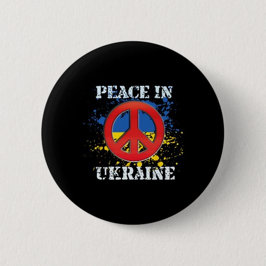 Frieden in der Ukraine Button (Vorderseite)