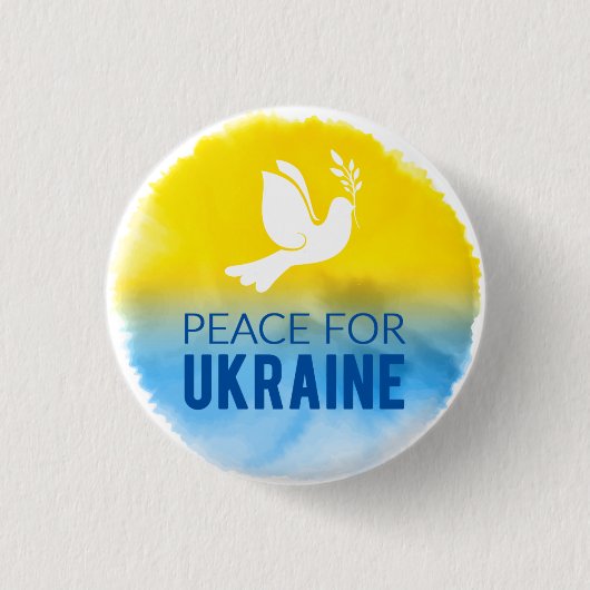 Frieden in der Ukraine Button (Vorderseite)