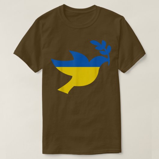 Frieden in der Ukraine Dove Tshirt für Frauen Männ (Design vorne)