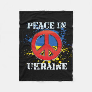 Frieden in der Ukraine Fleecedecke