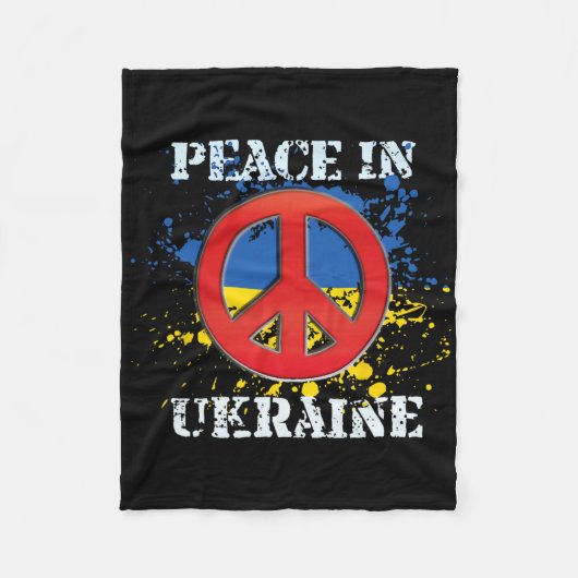 Frieden in der Ukraine Fleecedecke (Vorderseite)
