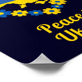 Frieden in der Ukraine - Flora-Kranken-Flaggenplan Poster (Ecke)