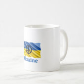 Frieden in der Ukraine - Frieden und Liebe Kaffeetasse (VorderseiteRechts)