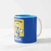 Frieden in der Ukraine - Liebe und Unterstützung d Zweifarbige Tasse (VorderseiteRechts)