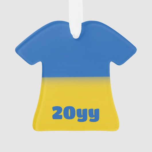 Frieden in der Ukraine Ornament (Rückseite)