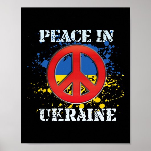 Frieden in der Ukraine Poster (Vorne)