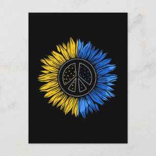 Frieden in der Ukraine Sonnenblumen - Hemd für Fra Postkarte