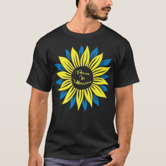 Frieden in der Ukraine Sonnenblumenhemd für Frauen T-Shirt