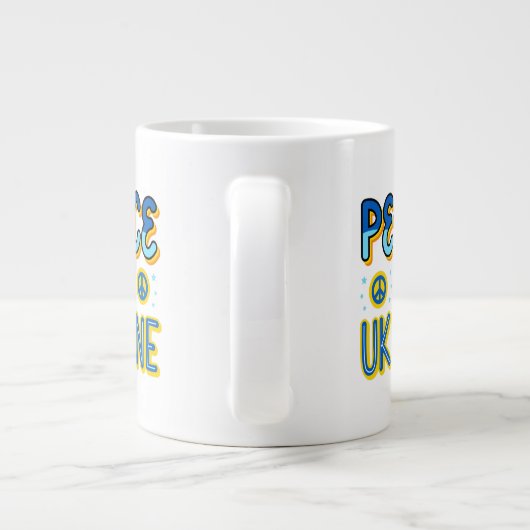 Frieden in der Ukraine Spezialität Jumbo-Tasse (Rückseite)