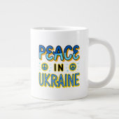 Frieden in der Ukraine Spezialität Jumbo-Tasse (Rechts)