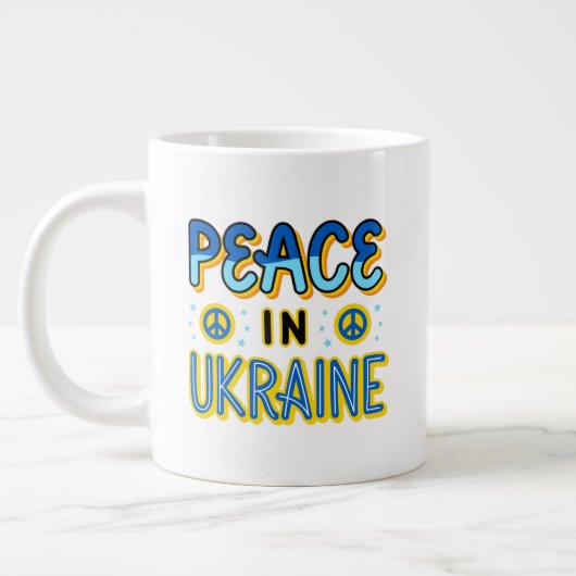 Frieden in der Ukraine Spezialität Jumbo-Tasse (Links)