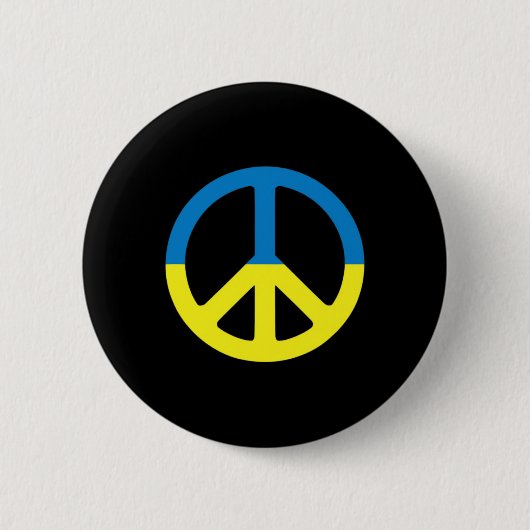 Frieden in der Ukraine. Steht mit der Ukraine. Unt Button (Vorderseite)