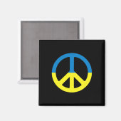 Frieden in der Ukraine. Steht mit der Ukraine. Unt Magnet (Vorderseite/Rückseite)