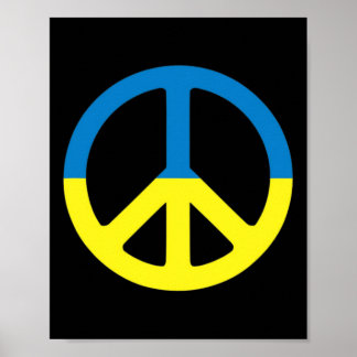 Frieden in der Ukraine. Steht mit der Ukraine. Unt Poster