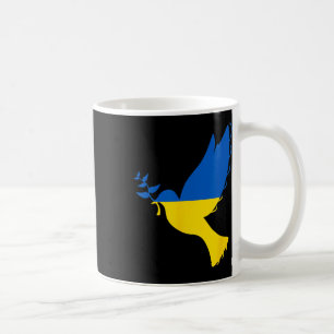 Frieden In Der Ukraine Taube. Steh Mit Der Ukraine Kaffeetasse