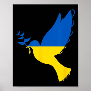 Frieden In Der Ukraine Taube. Steht Mit Der Ukrain Poster