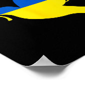 Frieden in der Ukraine Taube. Steht mit der Ukrain Poster (Ecke)