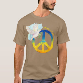 Frieden in der Ukraine Taube Ukraine ukrainische F T-Shirt