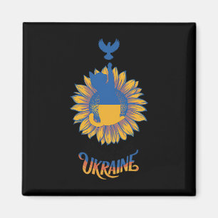Frieden In Der Ukraine Taube Und Katze Stehen Mit Magnet