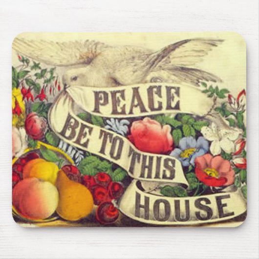 Frieden in diesem Haus - Mousepad (Vorne)