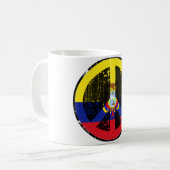 Frieden in Ecuador Kaffeetasse (Vorderseite Links)