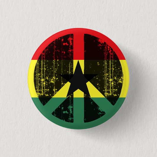Frieden in Ghana Button (Vorderseite)
