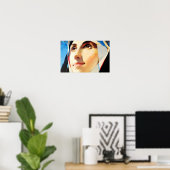 Frieden in ihrem Blick Poster (Heimbüro)
