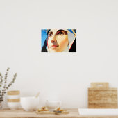 Frieden in ihrem Blick Poster (Küche)