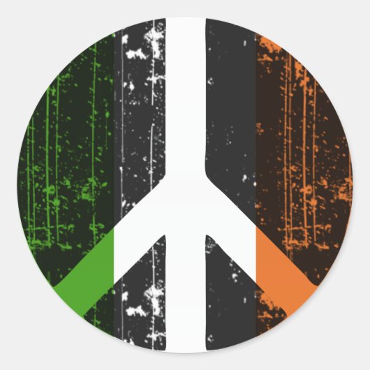 Frieden in Irland Runder Aufkleber (Vorderseite)