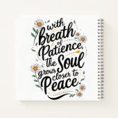 Frieden in jedem Wort finden Notizblock (Rückseite)