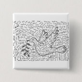 Frieden in jeder Sprache Button (Vorderseite)