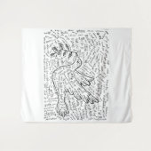 Frieden in jeder Sprache Wandteppich (Vorderseite (Horizontal))