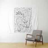 Frieden in jeder Sprache Wandteppich (Beispiel (Horizontal))